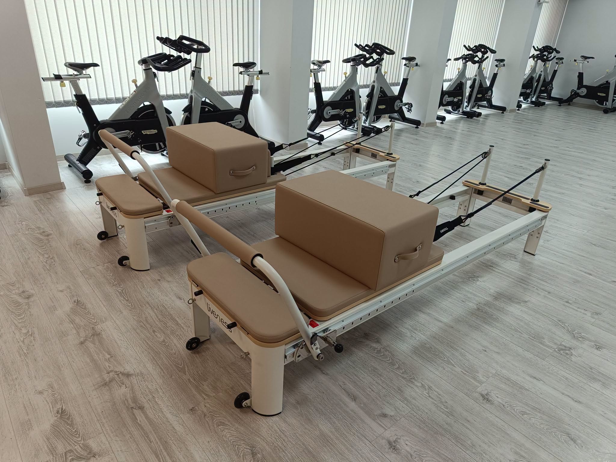 Reformer Pilates gépek a My Time Fitness teremben